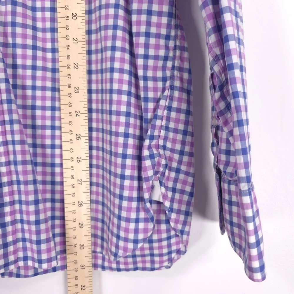 J.CREW 120’s 2 PLY LUDLOW Plaid Multi Long Sleeve Button Up Shirt Cotton LARGE‎